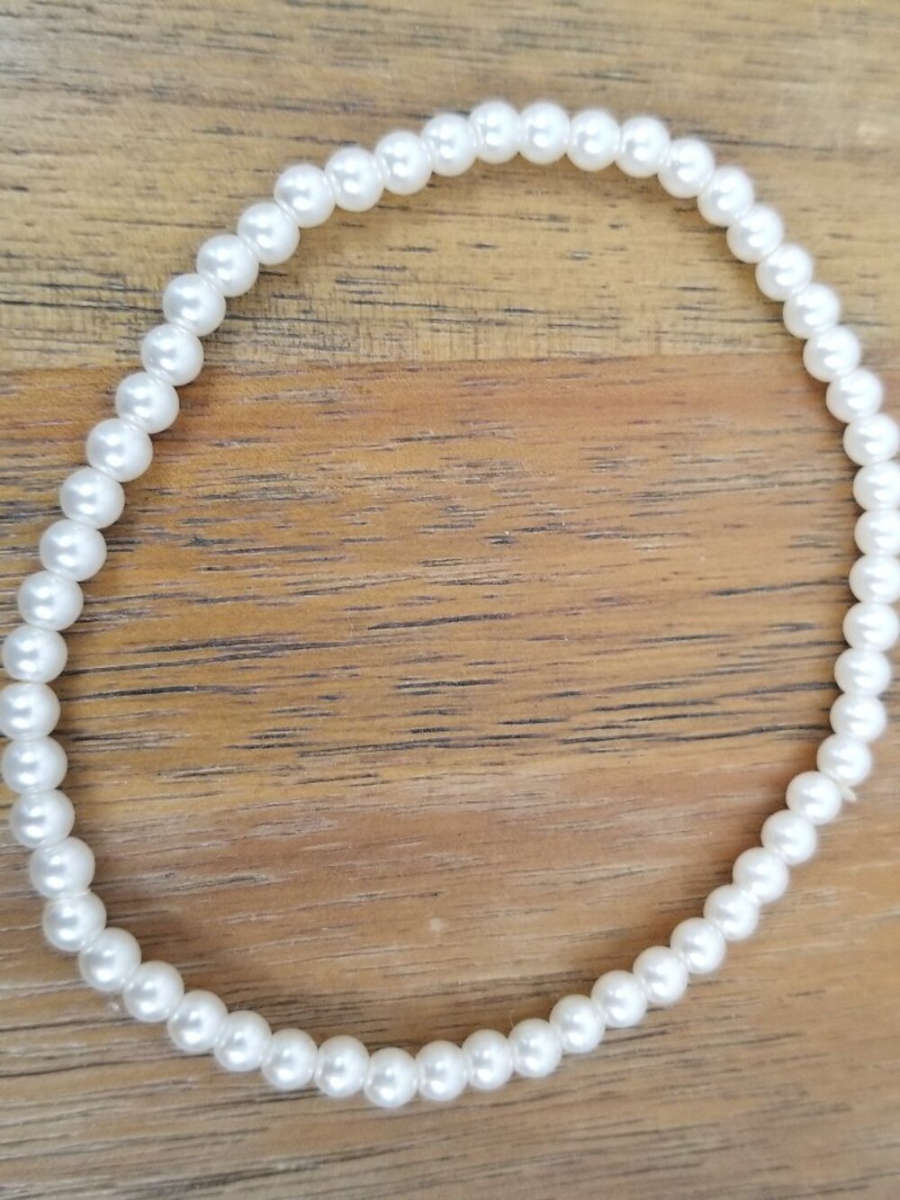 Petite Pearl Stretch Bracelet 4mm Pearl 7" + Stretch
